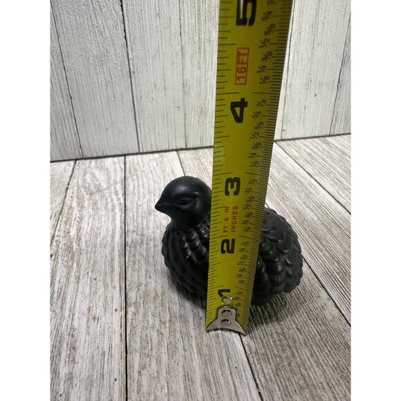 Vintage Black Quail Figurines Statues Ceramic Home Decor - Set Of 2 - Picture 10 of 10
